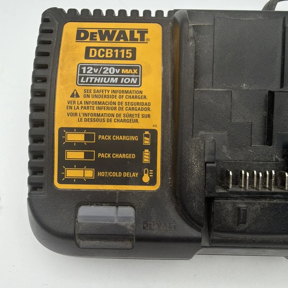DEWALT DCB115 12V 20V MAX Lithium Ion Fast Battery Charger READ Description!